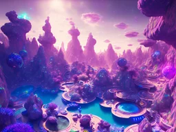 colorful underground crystal cosmic and galactic ambiance hill sky rocks sunny pool surreal, full of details, smooth, bright sunshine，soft light atmosphere, light effect，vaporwave colorful, concept art, smooth, extremely sharp detail, finely tuned detail, ultra high definition, 8 k, unreal engine 5, ultra sharp focus