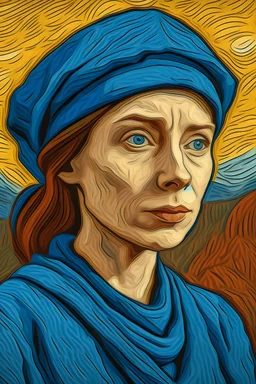 generar una imagen con el estutilo de Van Gogh que resuma el rol de la mujer en el mundo laboral