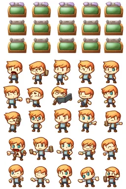 text emotes, sprite sheet