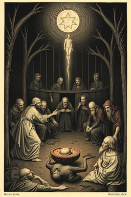 Prisoners' Round (after Gustave Doré) Bosch painting styles