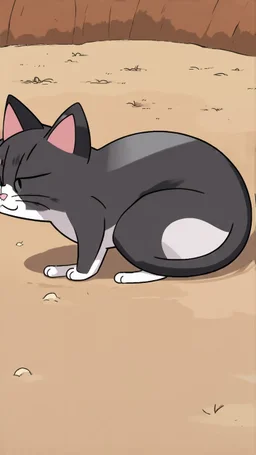 a powerful shield bash executed by strong mouse on sleeping cat
