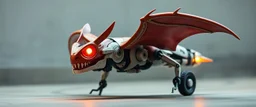 blind contour robot manta bat with no teeth, like space ship fighter jet massage master guru fast moving motion blur background, landing wheel gears