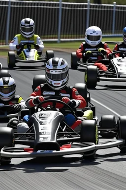 gokart champions close race