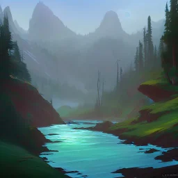 Concept art of the Olympic National Forest by Enforcer 12