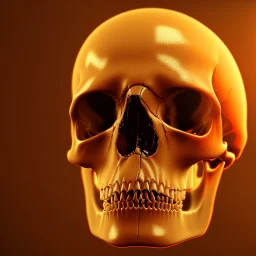 Human Skull, by Mahmoud Sai, Cartographic, Circuitry, Golden Hour, Closeup-View, 16k, Lumen Global Illumination, Diffraction Grading