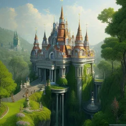 Belvedere, Cliff, hill,Beaux Arts architecture,+palladio+liveable street+detailed facades+green city,uphill road,trees on walkway,elegant avenue, biopunk+Bueno Aires,vienna,NewYork, alphonse mucha, greg rutkowski,matte painting, cryengine, hyper detailed, felix kelly, fantasy art, seb mckinnon"