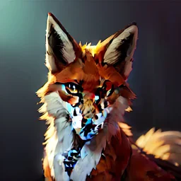 award winning portrait painting of a female anthropomorphic fox, (backlighting:1.4), digital painting, concept art, smooth, sharp focus, rule of thirds, intricate details, medium shot, (shallow depth of field:1.1), 4k, furry, fluffy, fursona, large tail, fluffly tail