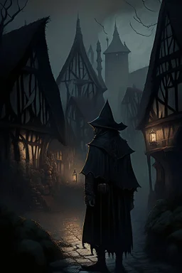 dark mayor of small medival village