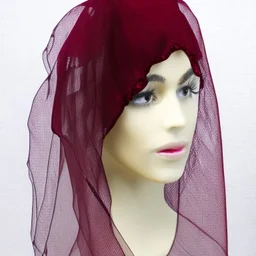 burgundy veil only