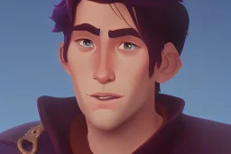 Portrait of Flynn Rider by Jake Bartok