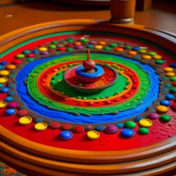 colored sand mandala