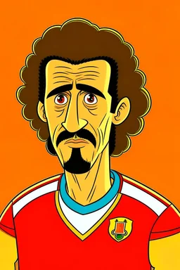 Nicholas Williams Spanish football player cartoon 2d