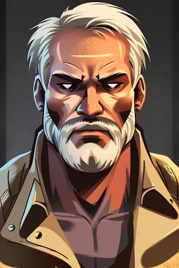 Kato has a quiet and unassuming demeanor, which makes him the perfect candidate for covert operations. He is a man in his mid-40s with a rugged, weathered look to his face. He has a strong jawline and glistening brown eyes that seem to hold a wealth of secrets. His hair is short and sandy blonde, with a hint of gray at the temples, and he keeps it neatly combed back. Kato is taller than average, with a broad, muscular build that suggests he has spent a significant amount of time working out. H