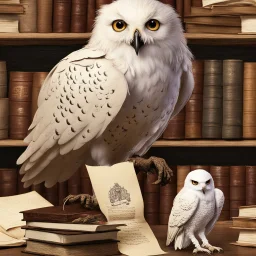 Hedwig from Harry Potter with Letter