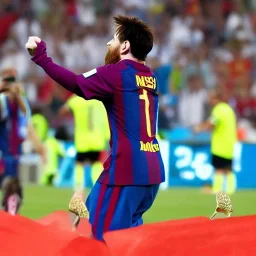 Lionel Messi winning the world cup skath