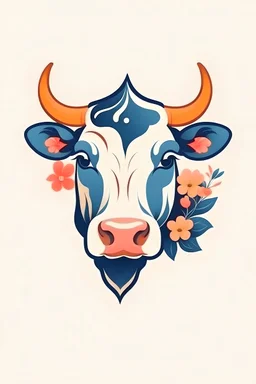Design logo for beautiful cow