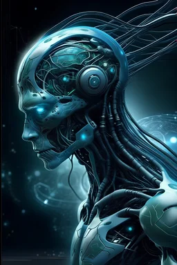 Advanced transhuman technological society with a hit of environmentalism