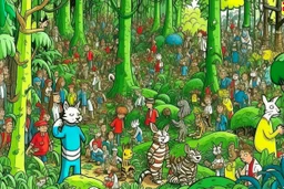 where's Wally but with cats big image jungle