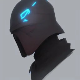 Futuristic helmet, style Kylo Ren