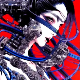 beautiful cyberpunk girl, hyper detailed, hyperdetailed, intricately detailed, illustration by <Katsushika Hokusai> <Yoji Shinkawa>,