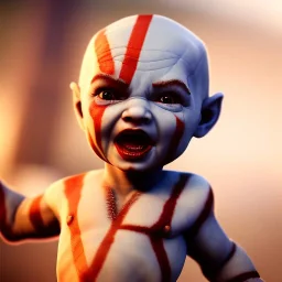 Cute baby video game god of war krotos, 8k resulation