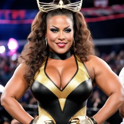 Behold, the Queen of Pro Wrestling, Queen Bee! Born under the real name Dawn Sawyer, she dreamed of being a pro wrestler ever since she witnessed her first match. Despite having an unbelievable losing streak at first, she rose from the bottom of the barrel and started a rise of her own success. So if any woman thinks she has what it takes to take this powerhouse on, she's always welcome for a challenge if they think they can overcome her Queen's Sting. All that she asks is a good match.