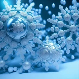  octane render, 8k, high detail, snowflake, wide angle