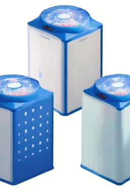 3 Large designer air purifiers