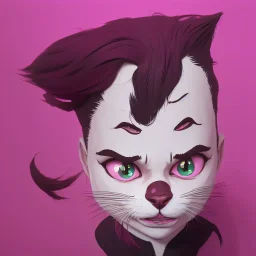 pussy, donut in the mouth, pink background, high details, 8k, hyper realistic