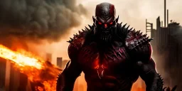 apocalypse, chaotic, magnificent, realistic, colorful, massive, epic, cinematic, 8k, HD, Ultra High Definition, photo film, film grain, hyper-detailed, Hell, Detailed human Anthropomorphic Demon