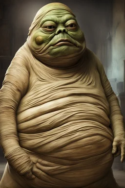 Mummy looks like jabba the hutt