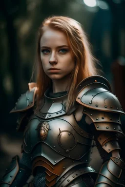 Girl with tank like armor in a fantasy world