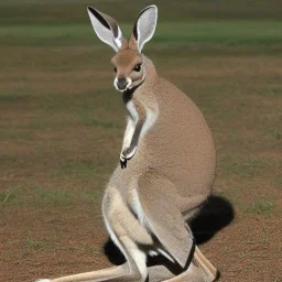 A kangaroo is really just a rabbit on steroids.