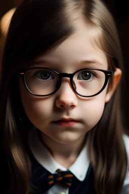 schoolgirl with glasses