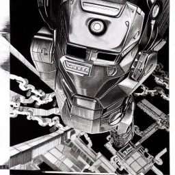 tetsuo the iron man MC escher painting