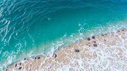 Neverending ocean, of water or other liquid.