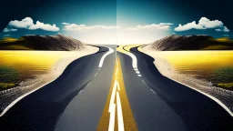 An image representing the journey of self-development and personal growth, depicting a long road stretching forward, symbolizing the sustainable path towards achieving personal goals and enhancing individual capabilities. The image conveys self-improvement and the pursuit of continuous enhancement through the fundamental steps presented in the article.