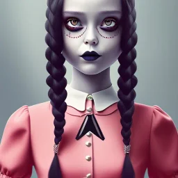 wednesday addams rolünde oynayan jenna ortega