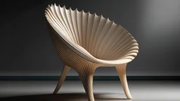 Modern and simple seashell chair