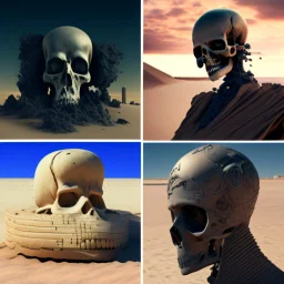 Death, future, sand