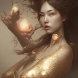 centered, Realist, hyper detailed, head and breast portrait, stunningly pinup as wonderfull japanese woman hot, weet face, daylight, artgerm,Greg rutkowski,vallejo,alphonse mucha