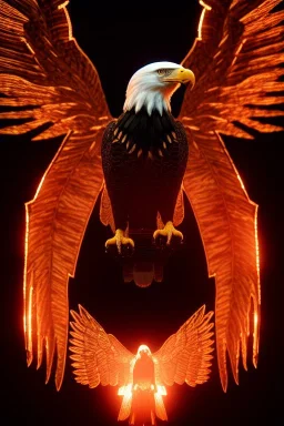 portrait of eagle set in magic fire, cinematic lighting, photorealistic, realistic, detailed, volumetric light and shadow, hyper HD, octane render, unreal engine 5 insanely detailed and intricate, hypermaximalist, elegant, ornate, hyper-realistic, super detailed --v 4