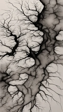 black vein, human veins, mixing together a lot of them, like a forest, big and small veins a lot of them