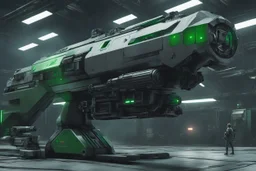 hold by an artificial intelligence escapes her spaceship to turn into a female ghost ASSEMBLY AND DISASSEMBLY FOR THE phaser blaster large grey gun green loader AND ALL VARIANTS - from the movie Blood Machines (2019) by Raphaël Hernandez, Ickerman, Joly-Gonfard