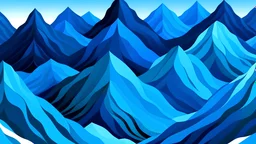 blue vectored mountains