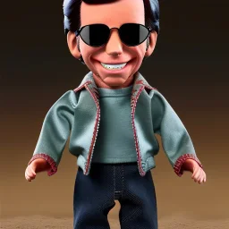 wide view Fonzie toy Action figure doll 1977 realistic (thumbs-up) (face) raybans grin, fonz