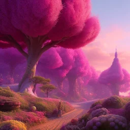 pixar style, volumetric pink sky environment and background, volumetric lighting, dramatic lighting, realistic painting of a jar full with strawberry-jam, detailed digital painting, extreme dense and fine, anime, ornate, colour-washed colors, elegant, small minutiae, tiny features, particulars, centered, smooth, sharp focus, renderman gofur render, 8k, uhd, detailed eyes, realistic shaded volumetric lighting, caustics, backlight