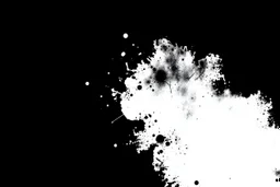 an inky texture creeping from one corner to the opposite, white on black vector