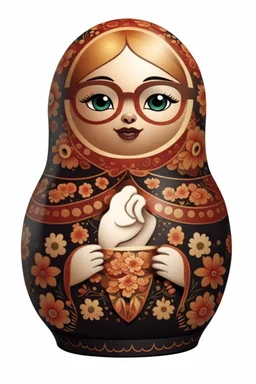 take the matryoshka dolls patterns from Khokhloma