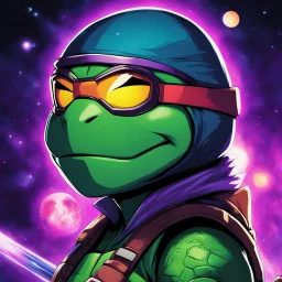 [fun,TMNT,light] Mona, the interstellar enigma with a cosmic flair, is here to shake up the TMNT world in the most mutant-awesome way! Once an unwilling lackey to a lesser villain, she got caught up in a hilarious sci-fi mishap that left her transformed into a mutant with a seriously cosmic vendetta. But hey, no biggie, because now she's not just any mutant – she's a tenacious mercenary and the go-to bodyguard for a brilliant yet hilariously unstable scientist. And oh, don't even get us started